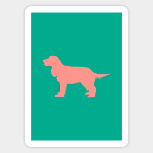 Spaniel Dog Coloured Silhouette Sticker